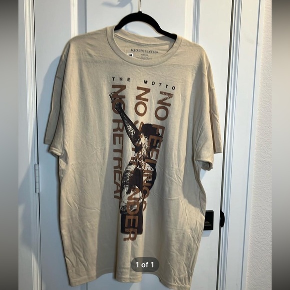 2/$24 💥NEW (XL) Kevin Gates "The Motto No Feelings" Beige Graphic Tee (2508) - Picture 3 of 5